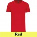 Kariban Men's Bio150 V-Neck T-Shirt red
